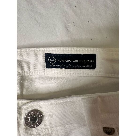 AG Adriano Goldschmied Women’s The Angel Bootcut White Jeans, size 28R - Picture 5 of 10